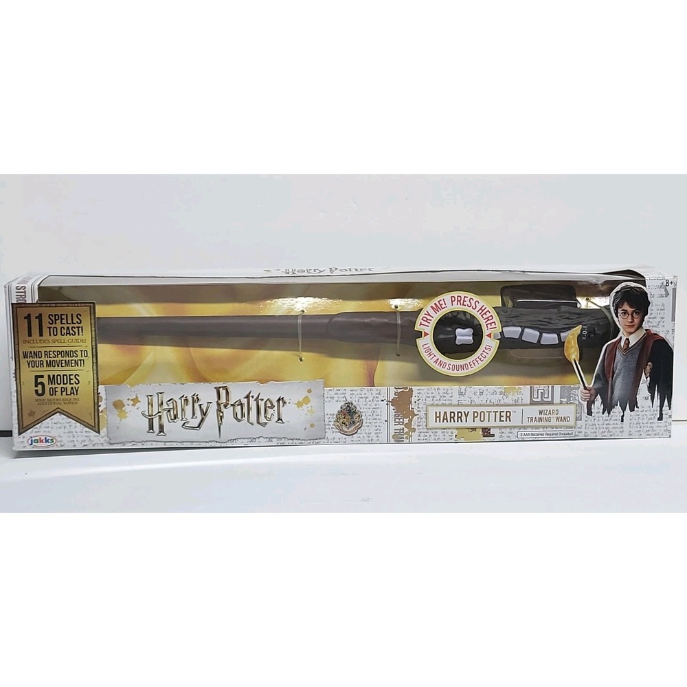 Harry Potter Wizard Training Wand Light Sound Jakks Pacific Works Sealed Toy